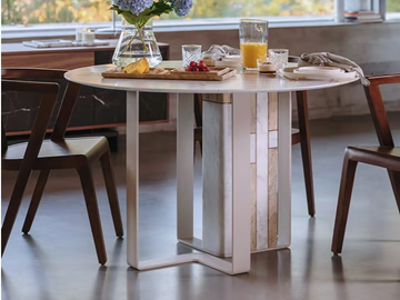 ECO-NIBBLES - Round marble table by Maami Home - view 2